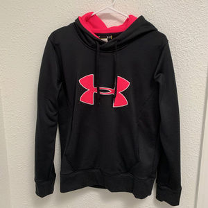 Under Armour Black & Pink Classic Logo Hoodie